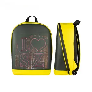 LED backpack sixth generation smart display double shoulder cool custom computer bag waterproof advertising artifact spot