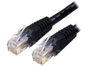 StarTech.com C6PATCH2BK 2 ft. Cat 6 Black Molded Cat6 UTP Patch Cable ETL Verified