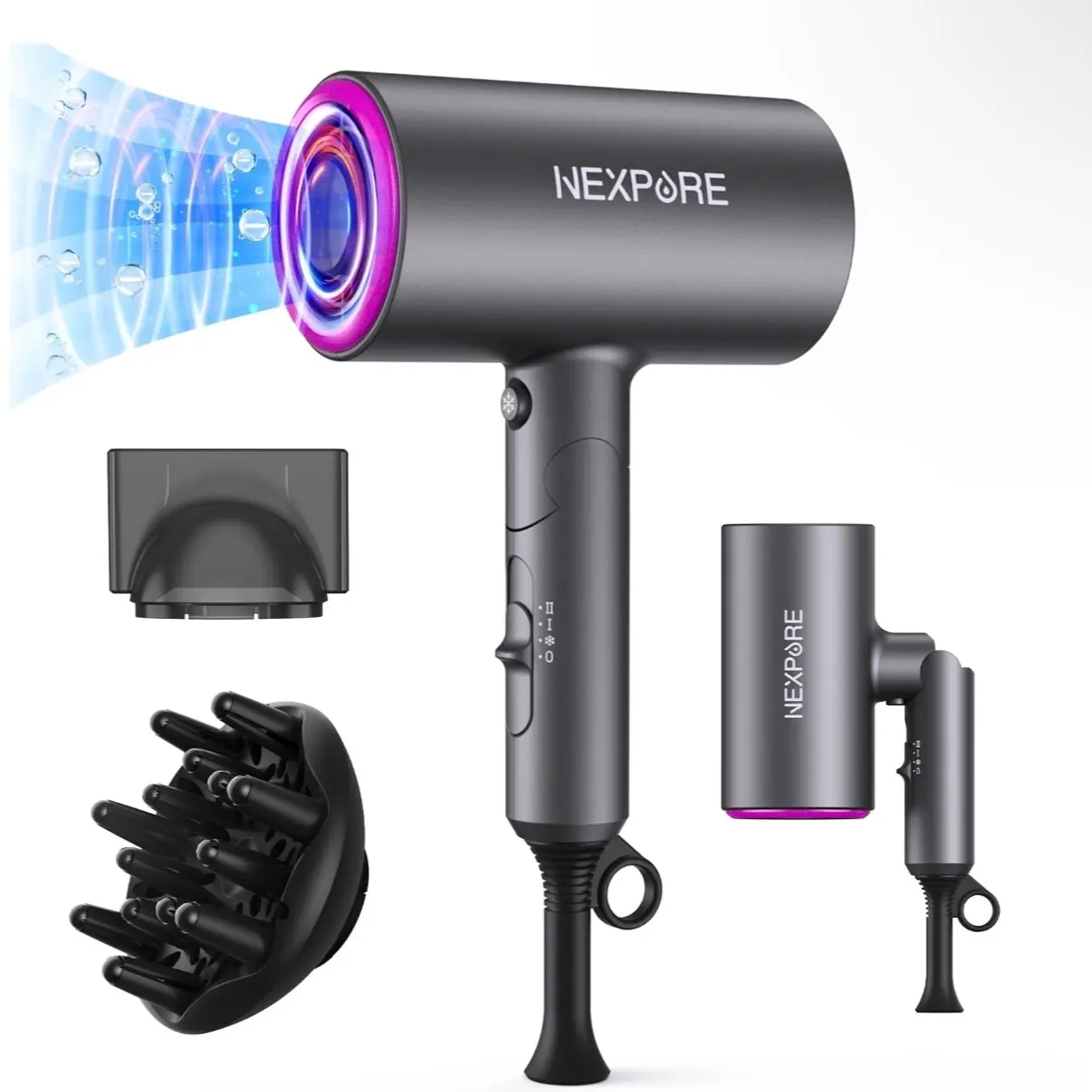 Hair Dryer, NEXPURE 1800W Professional Ionic Hairdryer for Hair