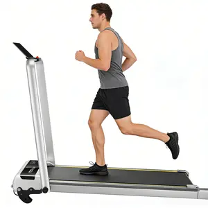 Slim Walking Pad Treadmill with LED track for Small Spaces, Quiet Portable Under Desk Treadmill, Ideal for Home Office Fitness, Daily Walking, Cardio and Weight Loss indoor mini exercise equipment