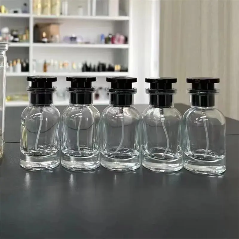5-Pack Portable Refillable Perfume Bottles, Clear Glass Travel Perfume Atomizer, Perfume Dispenser, Organizer for Travel