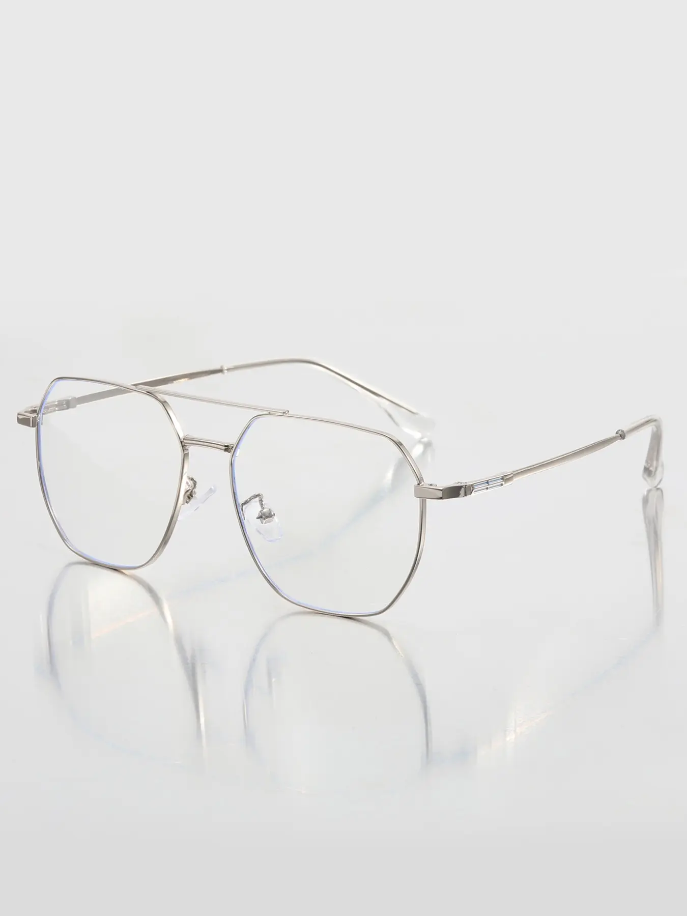 Women's Metal Frame Eyeglasses, High Quality Eyeglasses, Lightweight Eyeglasses, Casual College Style Preppy Aesthetic Fashion Glasses, Stylish Eyeglass, Unisex Daily Wear, European Trendy Decorative Frames, Lightweight Eyewear