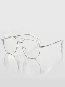 Women's Metal Frame Eyeglasses, Lightweight Eyeglasses, Casual College Style Preppy Aesthetic Fashion Glasses, Unisex Daily Wear, European Trendy Decorative Frames