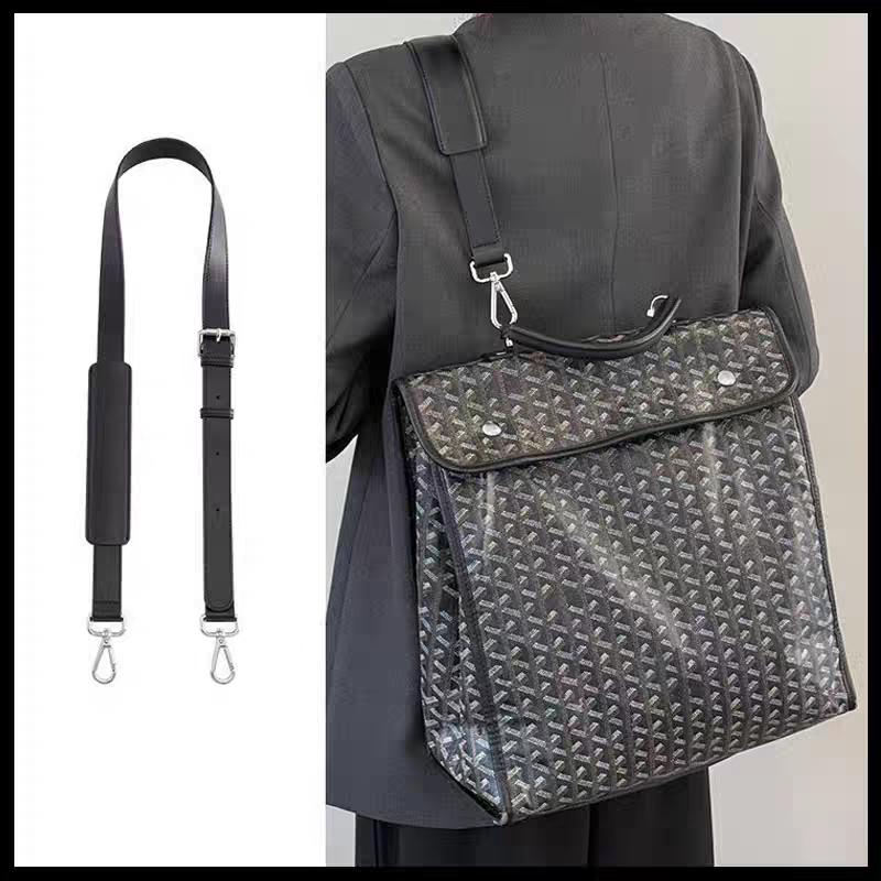 Jiesinlov Genuine Leather Replacement Strap, Solid Adjustable Crossbody Strap with Padded Shoulder Support for Speedy 25-35, Keepall 45 50 55 60 Travel Duffel Bags, Padded Shoulder Strap, Solid Adjustable Strap, Handbag Accessory, Fitted Adjustable Strap