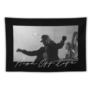 Rapper Future Tapestry High Off Life Album Cover Flag Tapestry for Room Aesthetic Living Room Bedroom Dorm Decor