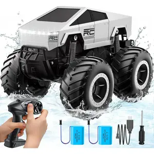 Remote Control Car Off-Road Pick-up Truck, 4WD Waterproof Cybertruck Toy RC Cars for All Terrain, 1:16 Scale Hobby Monster Truck Toys 2.4GHz Vehicles Kids Gifts for Boys/Girls Age 6 7 8 9 10-12+