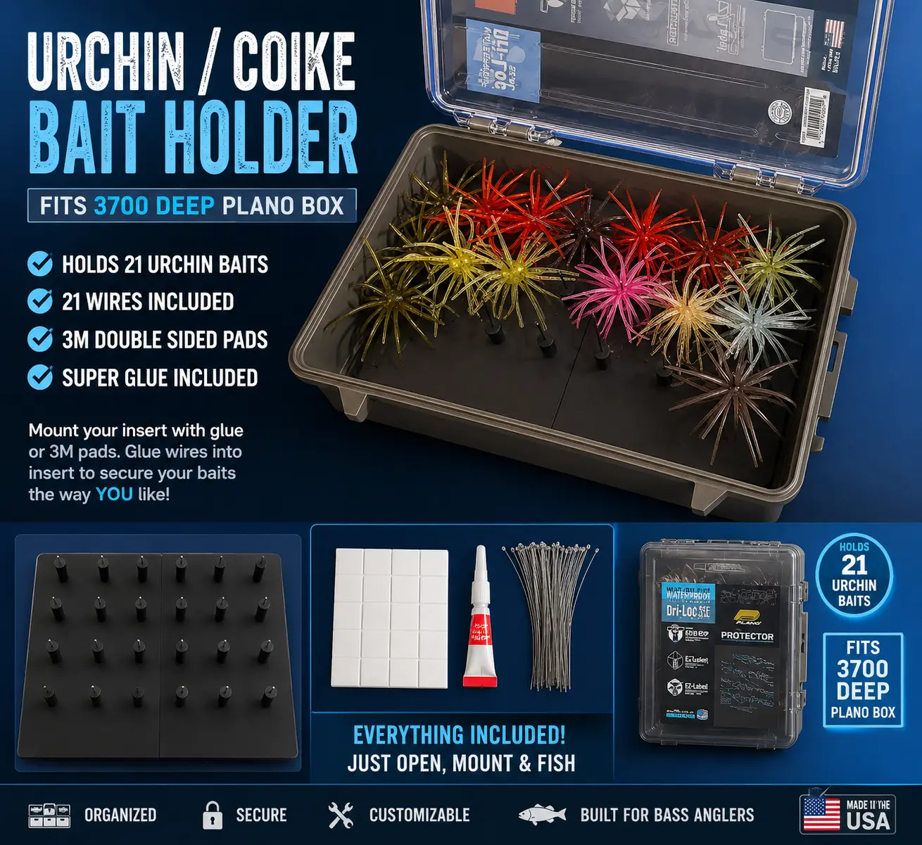 Urchin Coike Bait Holder Insert