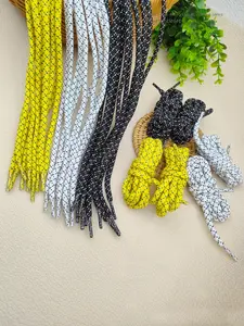 3 Pairs (6pcs) Fashion Laces, Casual Plaid Lace-Up Shoe Straps, Sports Leisure Trendy Shoelaces, Canvas Sneakers, Hoodie Drawstrings, DIY Decorative Ropes