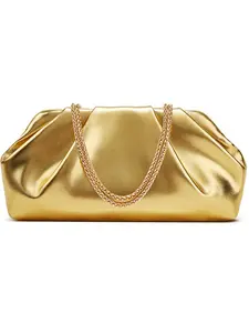 Evening Bag for Women Dressy Clutch Purse for Women Formal, Soft Pleated PU Evening Clutch for Weddings, Proms, Cocktail