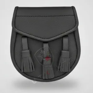 Kilt Sporran – Daywear, Faux Leather Black