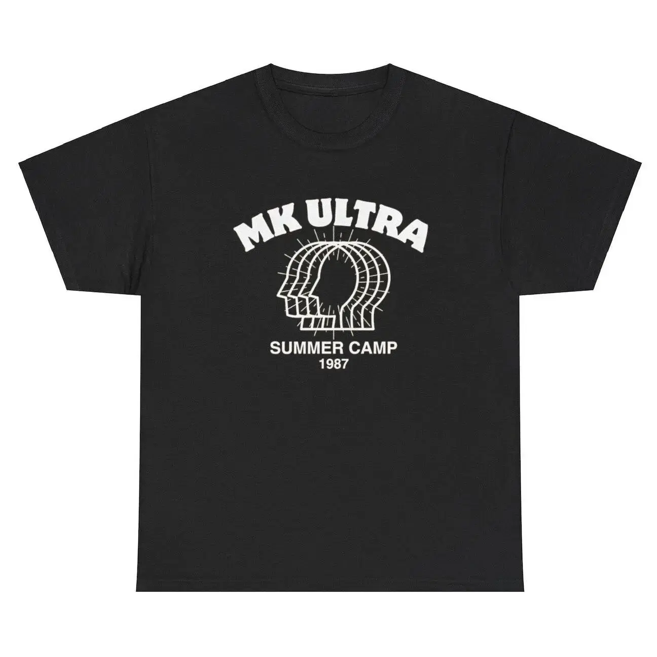 MK Ultra Shirt, Vintage Graphic Tee, Retro 1987 T-Shirt, Alternative Streetwear Shirt, Black Casual Cotton Tee