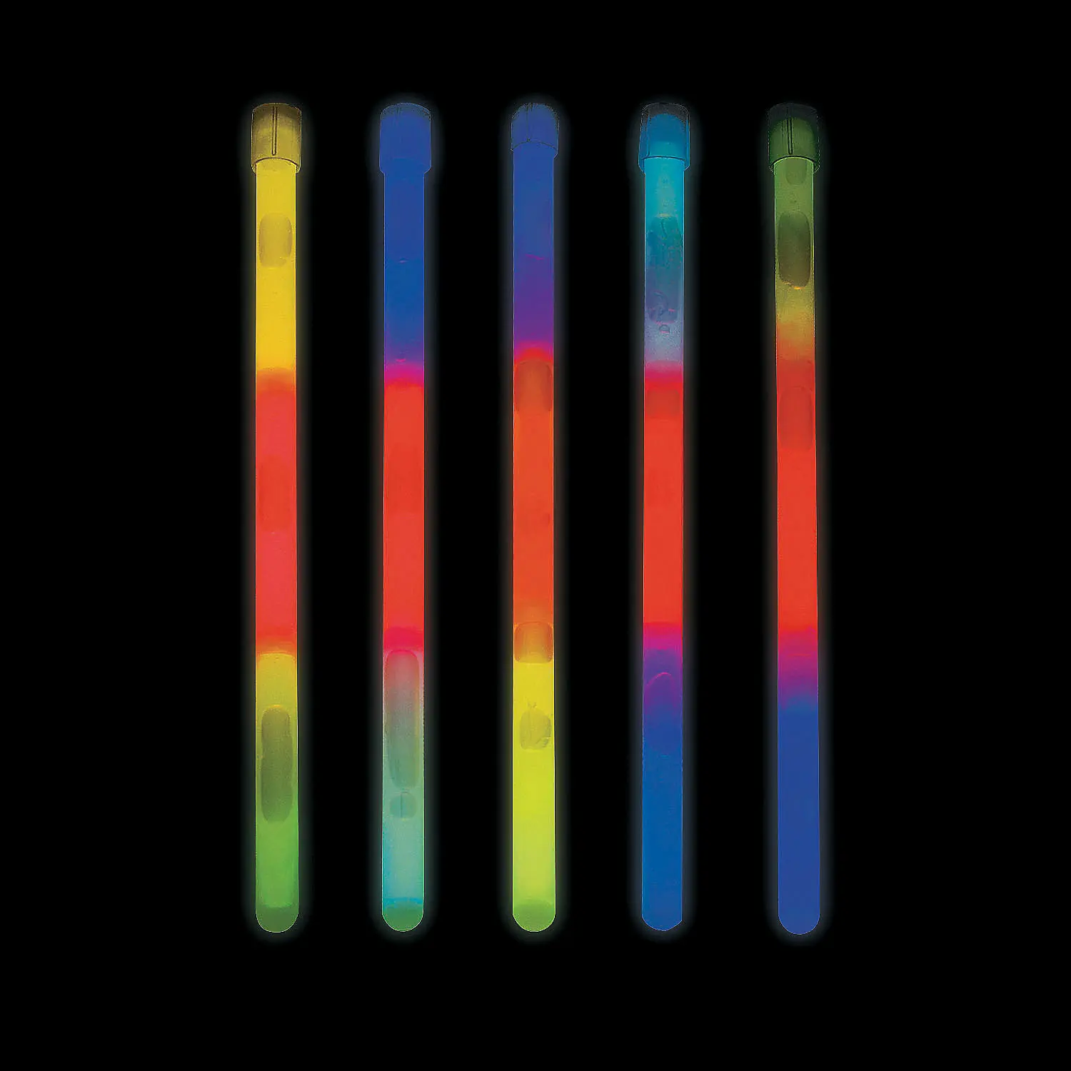 50 Pack Glow Sticks Bulk Set, 9-Inch Multicolor Plastic Light Up Wands for Kids+Adults, Snap and Shake Happy Birthday Party Favors, Dance Party