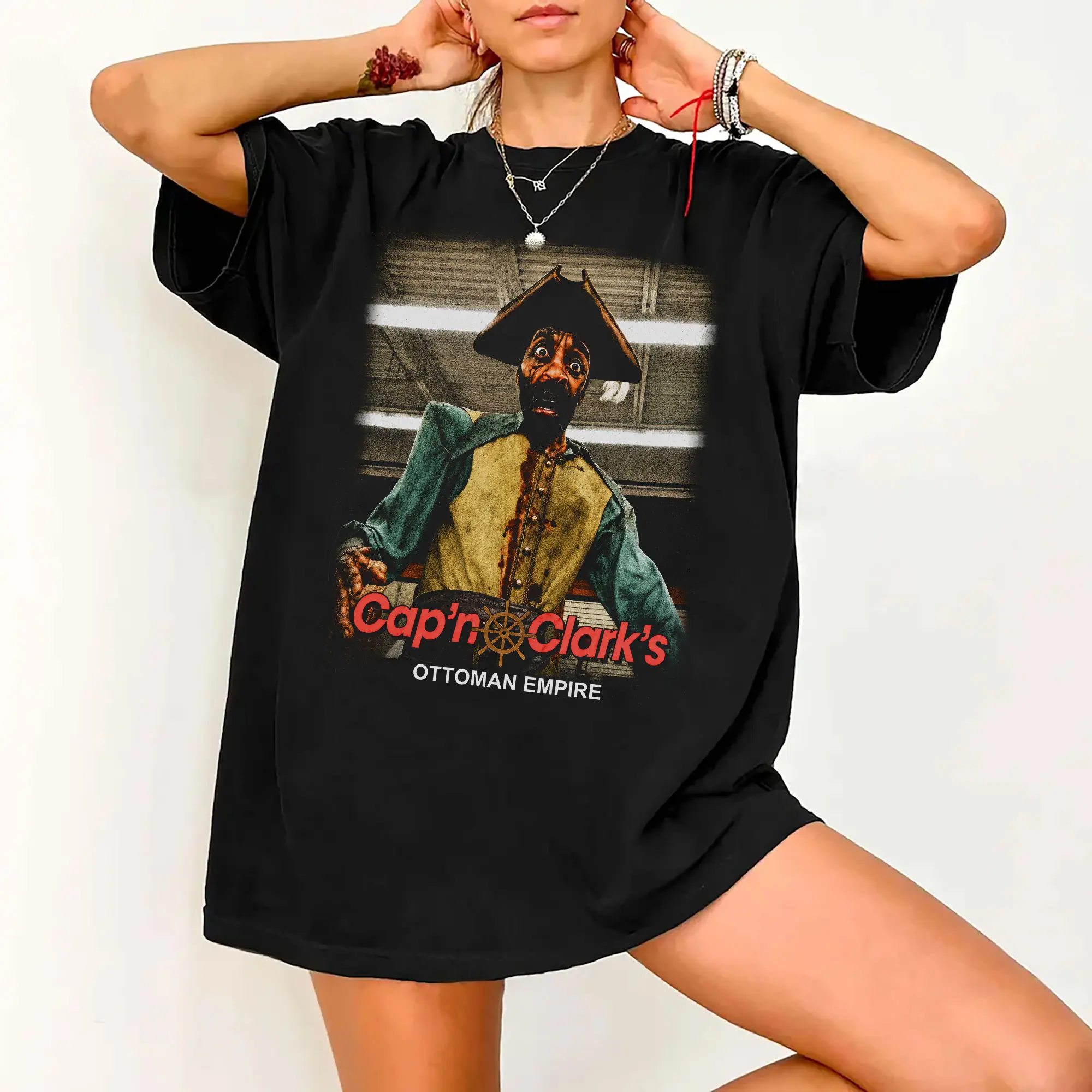 Cap'n Clark's Ottoman Empire Graphic T-Shirt, Backrooms Movie Shirt, Unisex Tee, Gift For Man And Woman