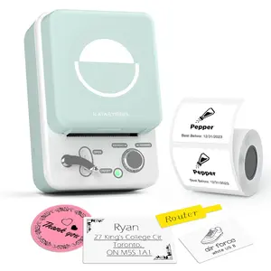 SUPVAN T50M PLUS Label Maker Machine with Tape, Inkless Labeler for Home, Kitchen, School, Office Organization, Green, Wide Waterproof Label, Versatile App with 40 Fonts and 400+ Icons, thermallabelprinter