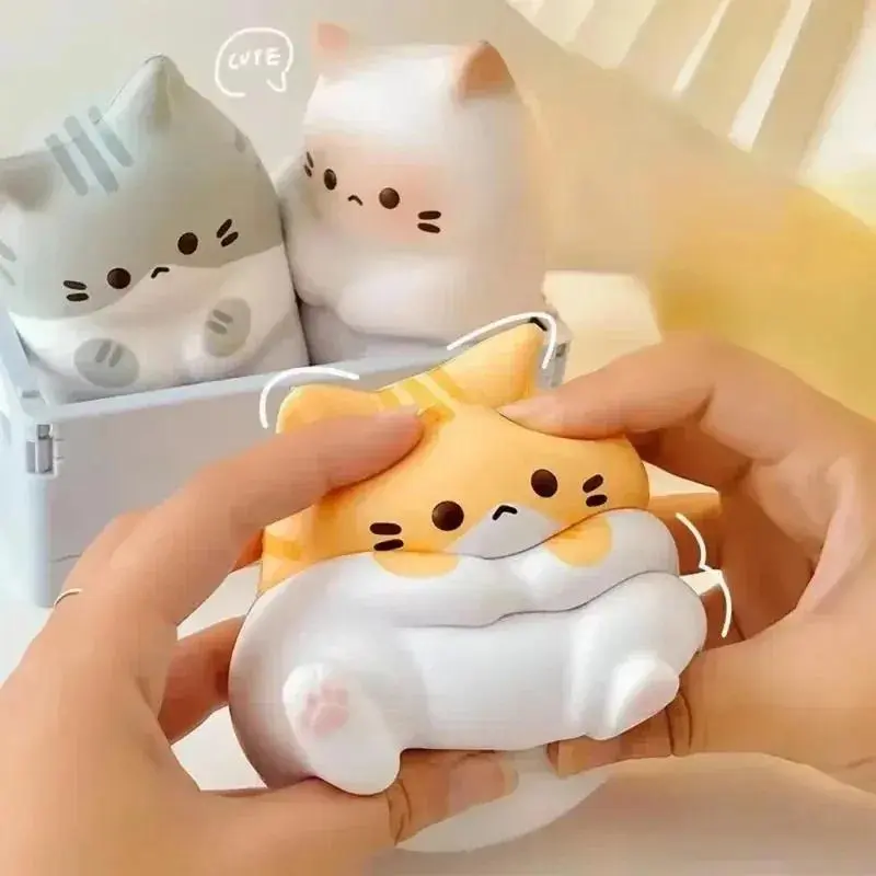 Cute Cat Squishy Toy Stress Relief Slow Rising Squeeze Antistress Ball Cartoon Table Ornaments Squishy Stress Reliever Toys
