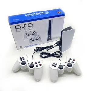 Mini TV Game Console P5 Retro Red and White Console FC Built-in Games PS5 Controller