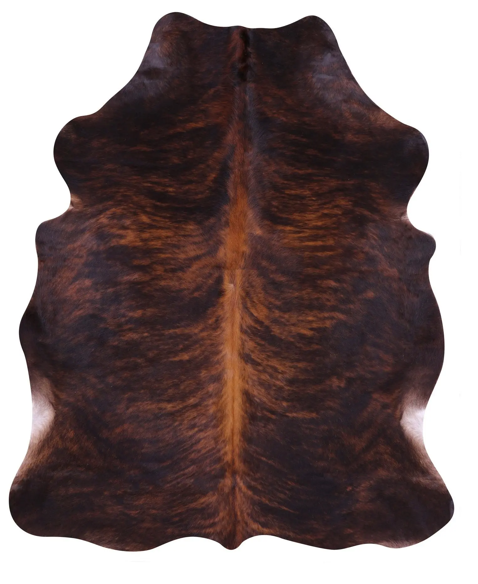 SUPER SALE Dark Brindle Natural Cowhide Rug - Large 6'9"H x 5'8"W