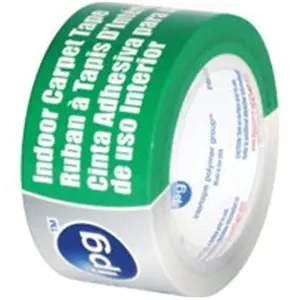 212 MAIN Durable Double Sided Sticky Adhesive Backed Vinyl Glue Tape - 2 In x 10 Yd Water Resistant Multi-Purpose Carpet Tape (Intertape Polymer 6575765) for DIY, Scrapbooking Projects