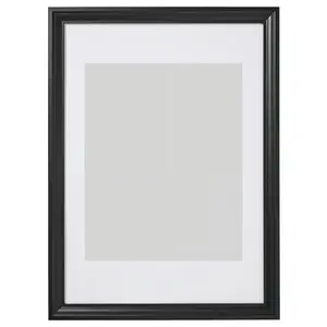 Frame, black stained, 19 ¾x27 ½ "Picture frames, poster frames, wall-mountable horizontally or vertically - slide-in frame strips, scratch-resistant wall gallery frames.
