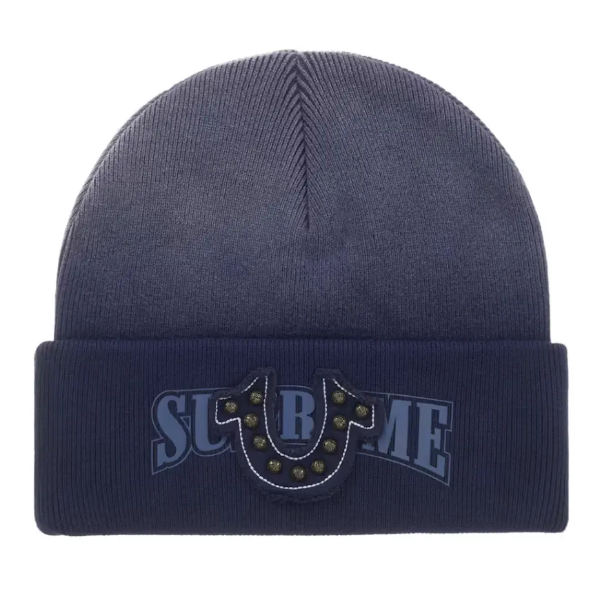 Pre-owned Supreme x True Religion Beanie (FW25) (Navy)