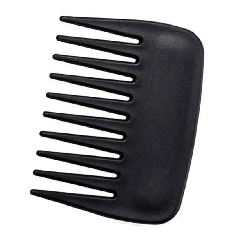 Women's Wide Tooth Comb - Bristle-Free Unisex Detangling Aid, Mini Travel Size Haircare Tool for All Seasons Travel Use, Portable Pocket-Sized Black Hair Accessory