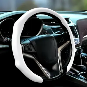 2026 New Breathable Anti-Slip Nappa Perforated Leather Steering Wheel Cover Firm Fit Easy Installation Fast Steering All Models All Seasons Universal