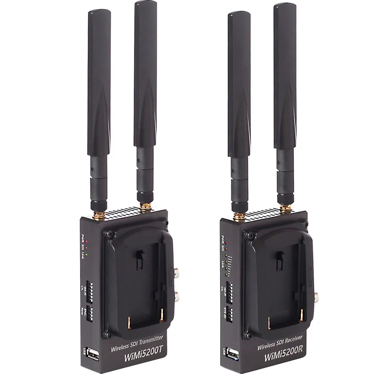 Nimbus WiMi5200 Wireless HD/3G-SDI HDMI System with Zero Latency (30ms), Live Streaming by H.264 Encoder/Decoder