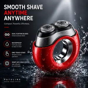 The 2026 upgraded electric shaver features a donut shape, an arc-shaped mesh head, is waterproof and skin-friendly, washable, rechargeable, has a high-speed motor, a long-lasting battery, is compact and portable, and provides a smooth, matte shave.