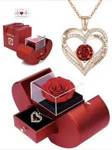 Heart Shaped Pendant Necklace, Stainless Steel Jewelry for Women for Gift, Daily Clothing Decor, Trendy All-match & Exquisite Jewelry for Birthday Gift,Christmas Gifts For GF, Love Heart Necklace