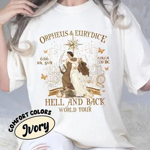 Orpheus and Eurydice Comfort Colors® Shirt, Goddess Light Academia Top, Greek Mythology Poet T-shirt