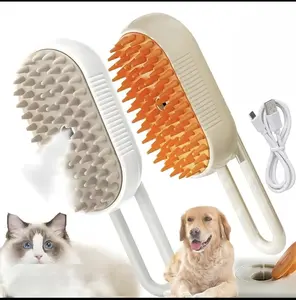 Pet Hair Remover & Massage Brush Removes Shedding Hair Easily