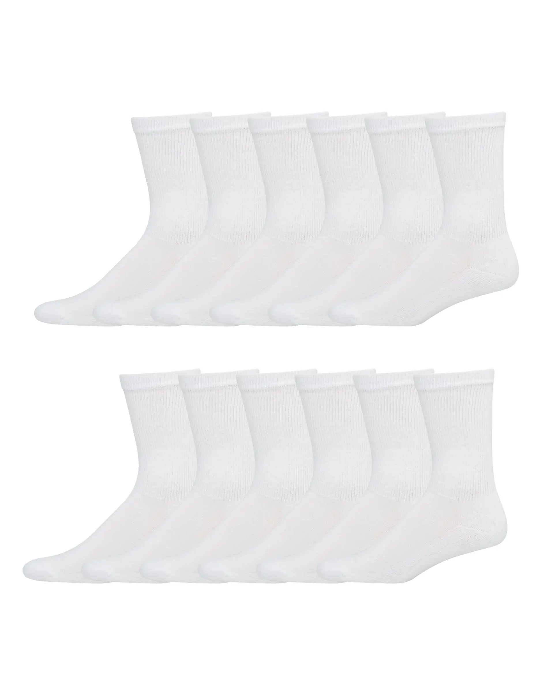 Hanes Men's FreshIQ® X-Temp® Active Cool® Big and Tall Crew Socks 12-Pack