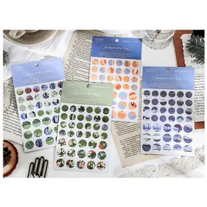 Dot deco sticker, scrapbook, journal, planner sticker