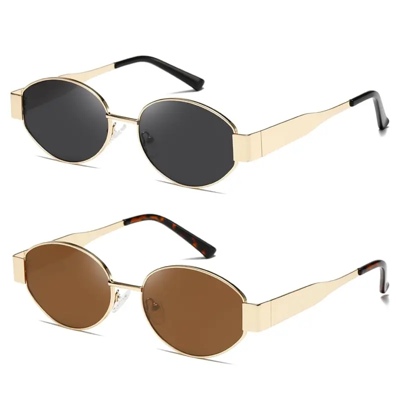 small y2k narrow rectangle sungles womens mens retro 80s 90s  display picture 2