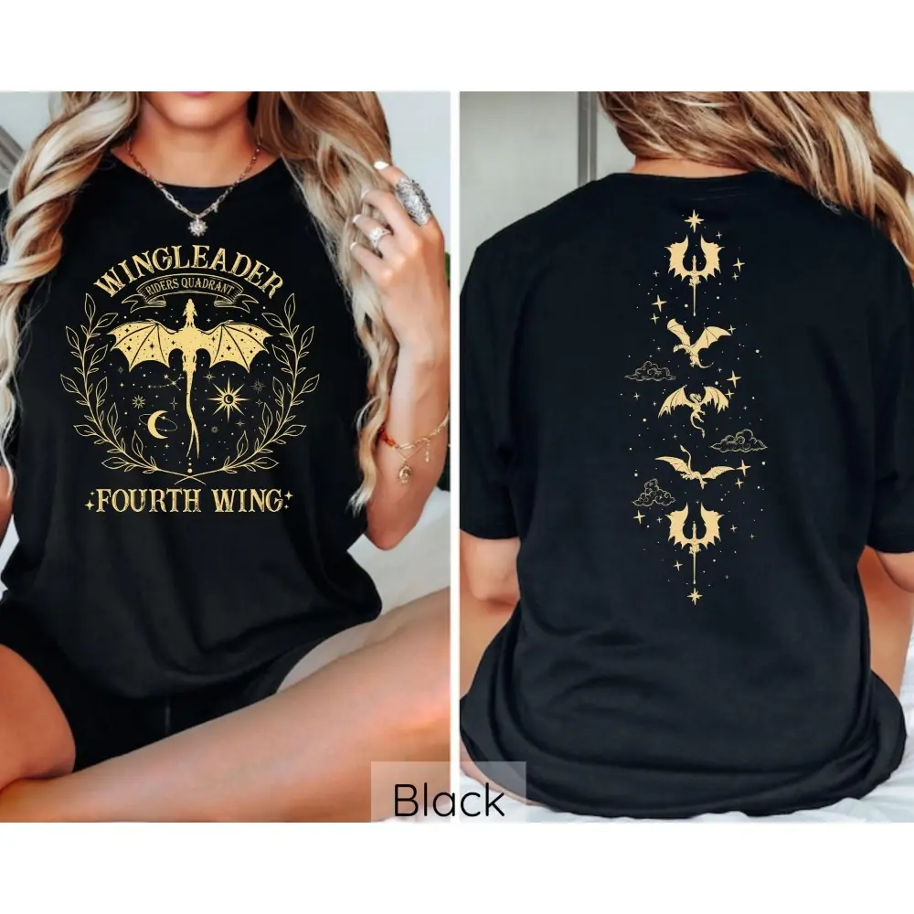 Wingleader Fourth Wing Shirt, Basgiath War College Book T-Shirt, Night Court Sarah J Maas Crewneck, Dragon Rider Shirt, Riders Quadrant Tee