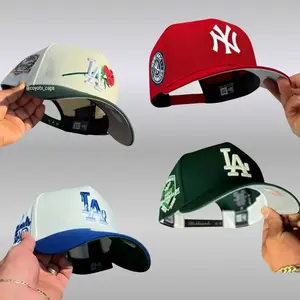 MLB New Era Urban Streetwear Hat – NY Yankees LA Dodgers 9FORTY Adjustable Baseball Cap, 59FIFTY Fitted Snapback for Men Women, Vintage Hip Hop Fashion, Curved Brim Trucker Style, TikTok Trending 2026 Look