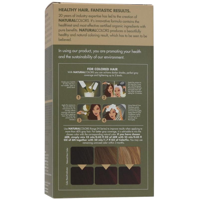 6RR Fiery Red Heat Activated Hair Dye With Organic Ingredients 120 mL / 4 fl. oz.