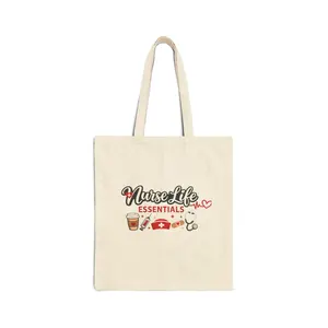 Nurse Life Essentials Tote Bag | Nurse Illustration, Medical Icons