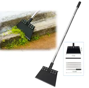 CKLT 65in Multifunctional Garden Flat Shovel with Adjustable Long Handle  for ice removal, snow removal, weeding, lawn maintenance, and yard cleaning
