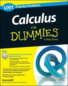 USED-Calculus: 1,001 Practice Problems for Dummies (+ Free Online Practice) by Jones, Patrick (Paperback)