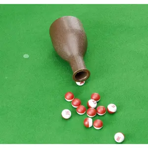 Billiard Tally Plastic Pool Shaker Kelly Pill, Billiard Table Kelly, Pool Shaker Pea Bottle With 16 Numbered Peas
