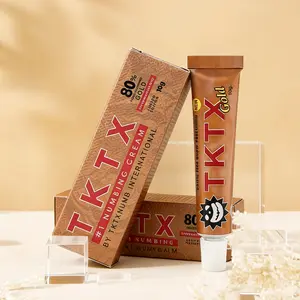 TKTX Golden 80% International Tattoo Numbing Cream 2-Pack | Zero Distraction Formula for Maximum Comfort. Smooth, Pain-Free Tattoos Every Session – Trusted by Artists Worldwide
