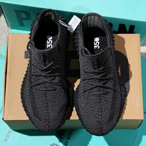 Coconut 350 All black  Men's and Women's Really  Casual Sneak