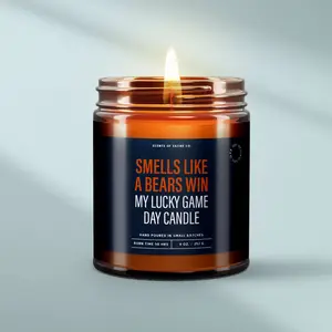 Smells Like A Bear Win – Your Lucky Game Day Candle, Football Gift Football Gift, Game Day decor, Football Sunday Gift for him