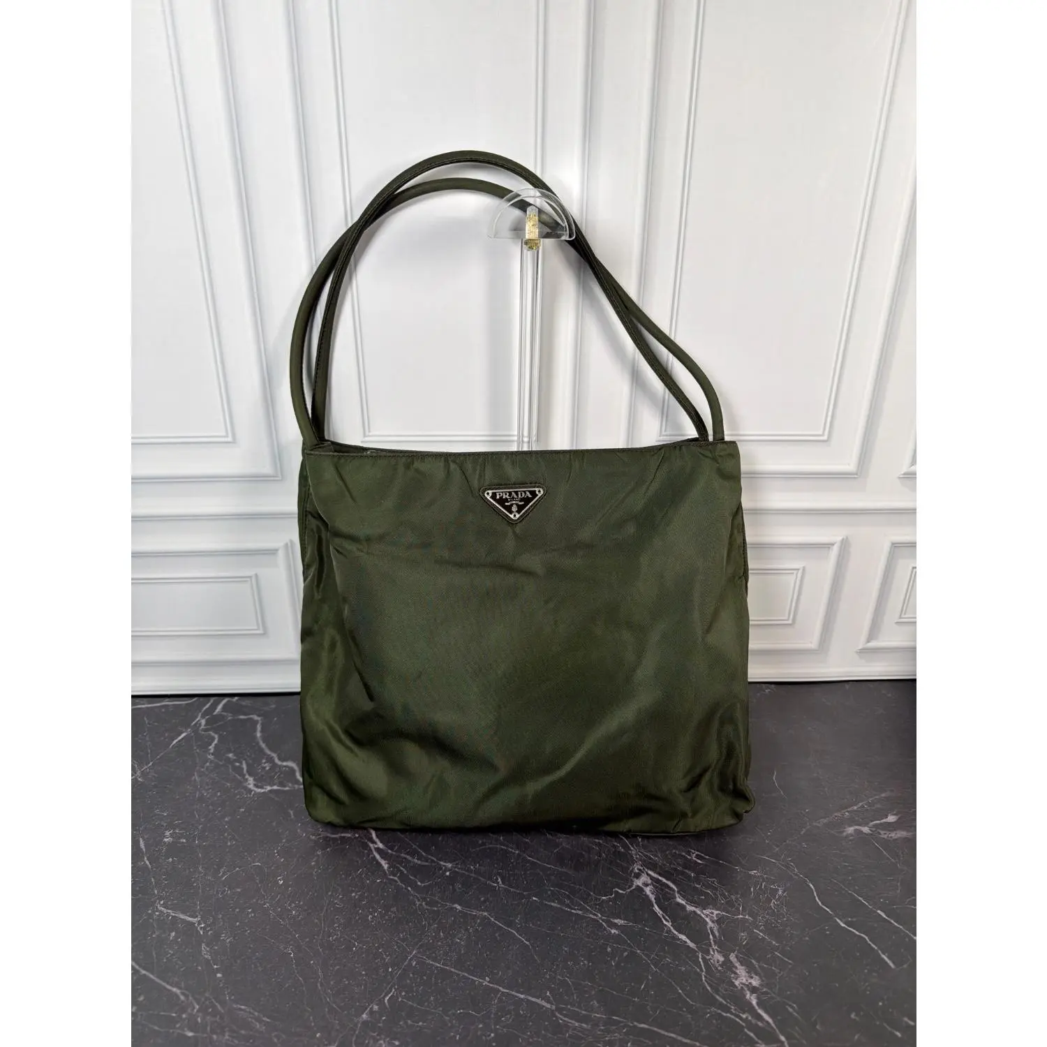 Pre-owned PRADA Other Tote Green Nylon Shoulder 12372454179/179277