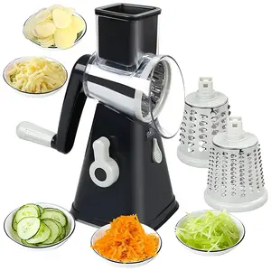 3-in-1 Rotary Cheese Grater & Vegetable Slicer