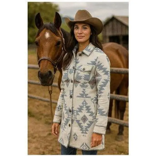 Ladies' Aztec Shirt Jacket | Style DA26-106