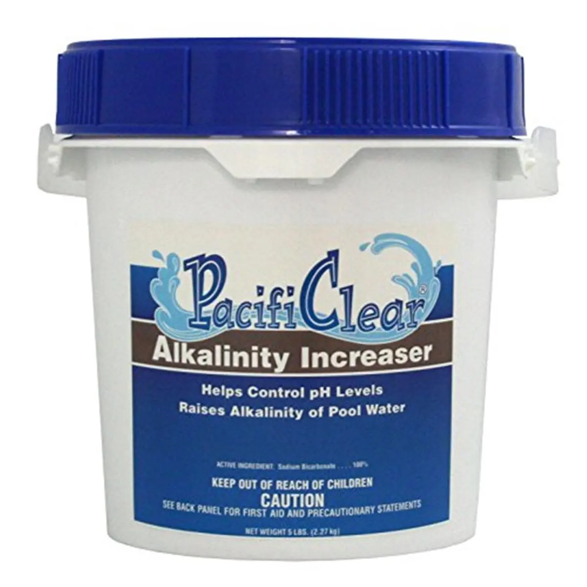 212 MAIN Water Techniques Alkalinity Increaser Pool Accessory, 5lb Sodium Bicarbonate Powder Pail, for Outdoor Pool Maintenance, Swimming Pool Accessories