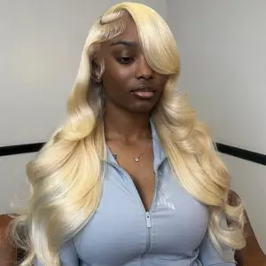 Tuneful 613 Blonde Lace Frontal Wig Human Hair 180% Density Body Wave Human Hair Lace Front Wigs for Black Women Natural Hairline With Baby Hair