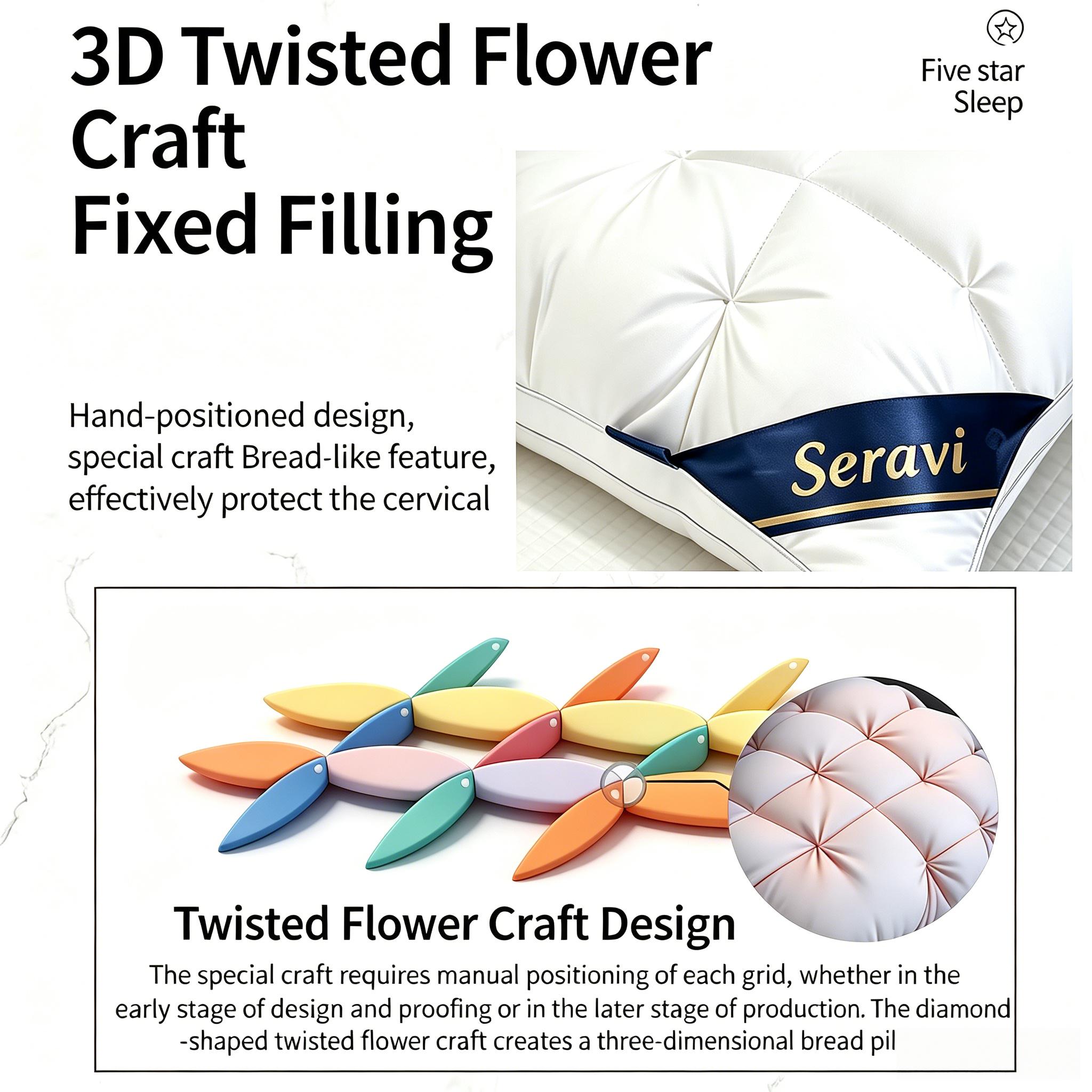 Luxury 5-Star Hotel-Quality Bed Pillows - 900g Ultra-Fluffy Breathable Down AlternSleeping Cushion, Full/King Sizes Bedding Accessory,back to school,back to school shopping,home decor Luxury 5-Star Hotel-Quality Bed Pillows - 900g Ultra-Fluffy Breathable Down AlternSleeping Cushion, Full/King Sizes Bedding Accessory,back to school,back to school shopping,home decor